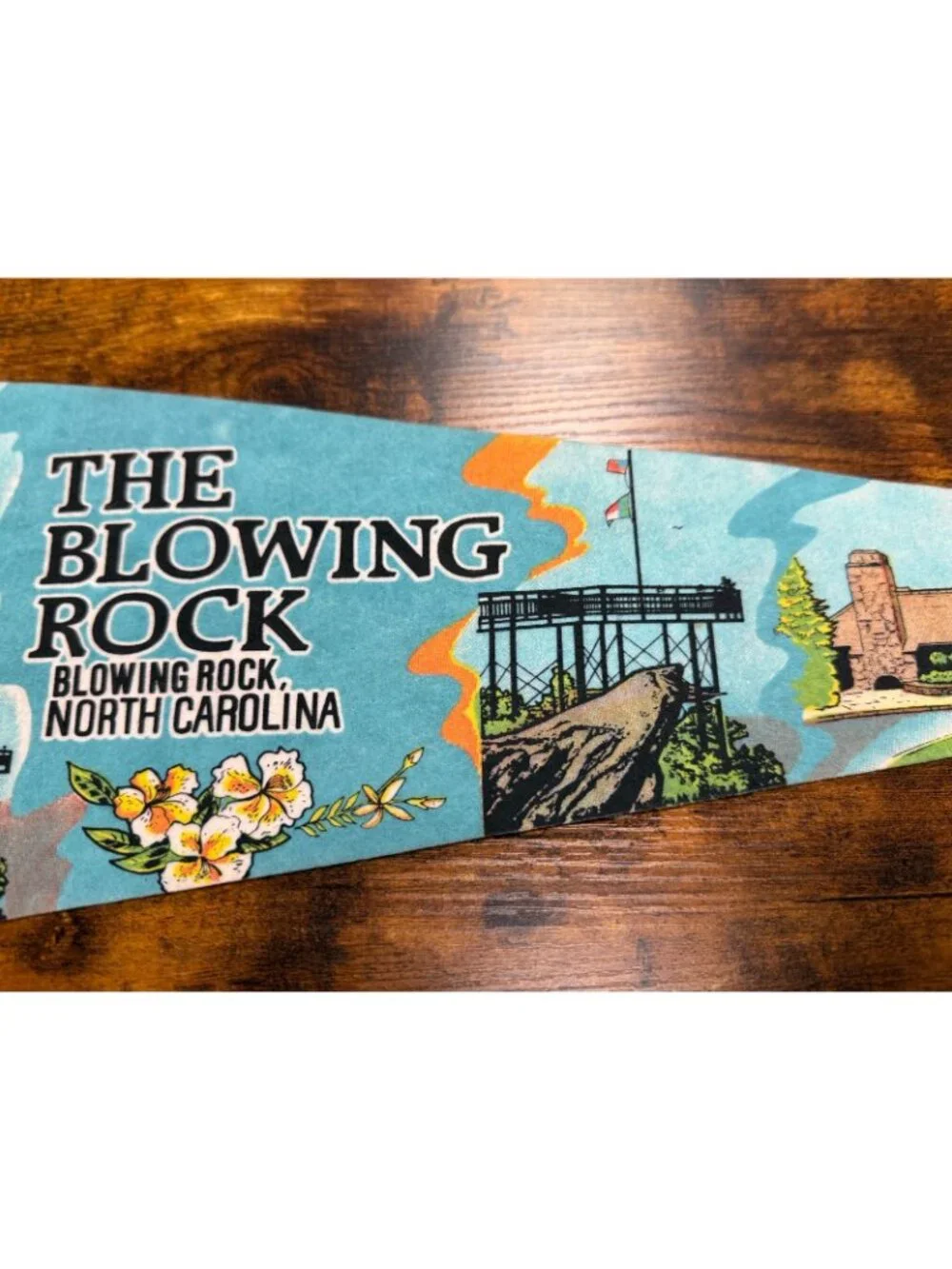 Vintage The Blowing Rock, North Carolina pennant
